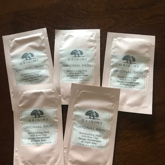 "5" ORIGINS ORIGINAL SKIN RETEXTURIZING MASK WITH ROSE CLAY - 5 PACKETS - Picture 1 of 1